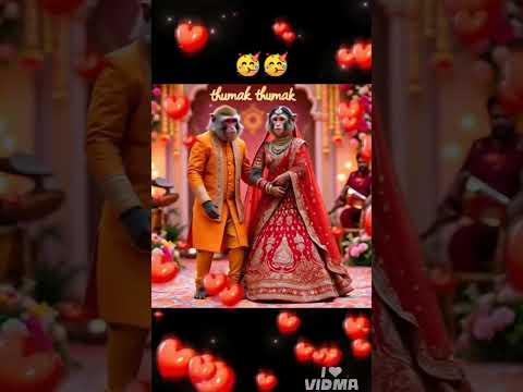 monkey dancing thumak thumak#shortsfeed #comedy #fun #viral #shorts #monkey #cartoon