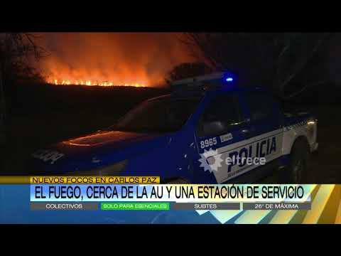 Impactantes imágenes del fuego incesante: Nuevos focos de incendio en Córdoba y San Luis