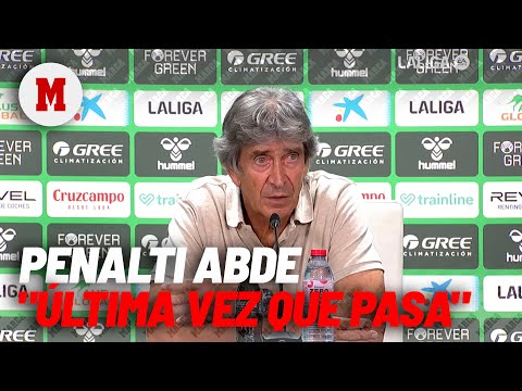 Pellegrini y el penalti de Abde: Tenga la seguridad de que es la última vez que va a pasar I MARCA