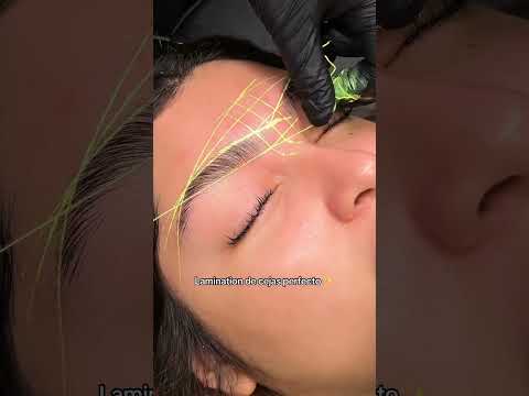 Técnica de laminado de cejas paso a paso 🤗 #cejas #cejasperfectas #diseñodecejas