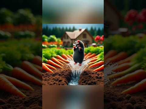 Stay away from my carrots, mole! 🦫🥕