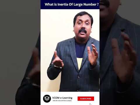 What is Inertia Of Large Number ?. – #Shortsvideo- #businessstatistics  –  #gk #BishalSingh