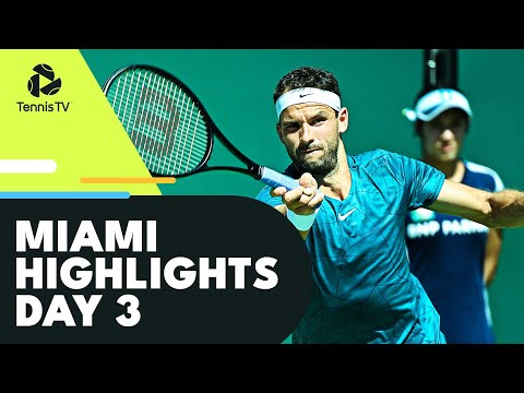 Kyrgios and Rublev Clash; Zverev, Norrie, Dimitrov Begin Campaigns | Miami 2022 Day 3 Highlights