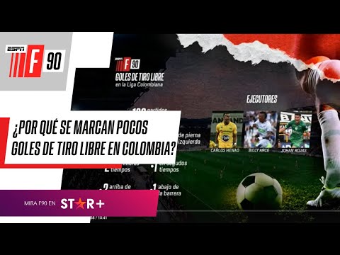 ¿Por qué se marcan pocos goles de tiro libre en Colombia? Análisis de ESPN F90 Colombia