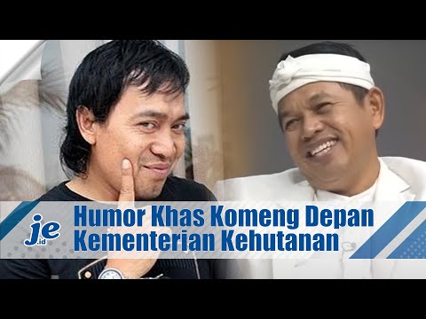 Undang Tawa, Gaya Komeng Saat Menyampaikan Instruksi Dedi Mulyadi Depan Kementerian Kehutanan