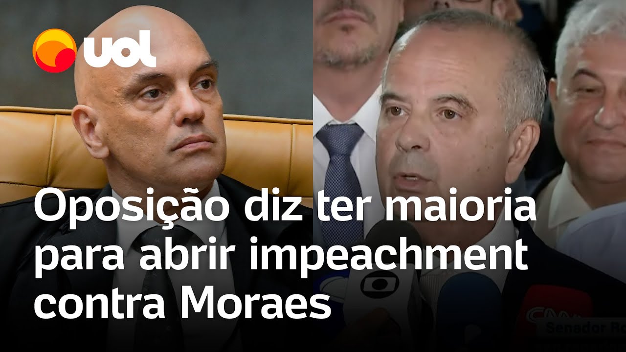 Oposição diz ter maioria no Senado para abrir impeachment contra Moraes mas decisão é de Alcolumbre