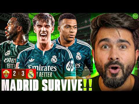 WHAT’S WRONG WITH VINICIUS JR? MADRID SURVIVE 3-2 vs ELCHE!