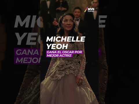 Michelle Yeoh obtiene el premio por Mejor Actriz #oscars #mvsnoticias