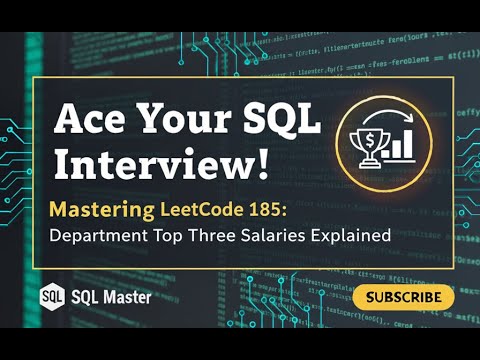 Leetcode # 185 - Department Top Three Salaries (PostgreSQL)