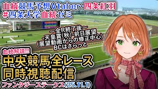 【競馬同時視聴配信】ファンタジーS（ゴールデンイーグル(パンジャタワー出走)も同時視聴）2025 中央競馬ライブ  四条大学血統ゼミ