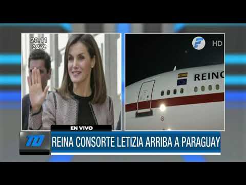 La reina Letizia de España llegó a Paraguay