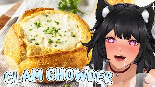 Cooking Handcam: Let's Make Clam Chowder with Bread Bowl✨🫓🥣