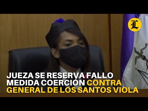 Jueza se reserva fallo medida coerción contra general De los Santos Viola
