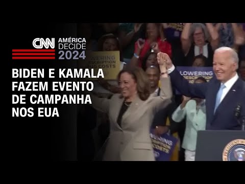 Biden e Kamala fazem evento de campanha nos EUA | CNN 360°