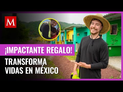 ¡MrBeast transforma vidas en México! Regala casas con agua y luz a familias necesitadas