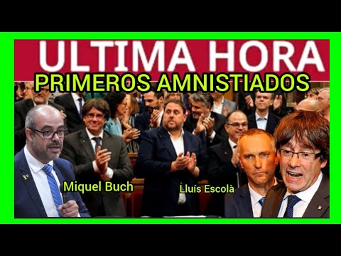 PRIMEROS AMNISTIADOS DEL PROCÉS