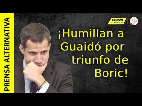 Guaidó celebró victoria de Boric y las redes lo masacraron!!