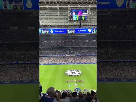 ¡EL HIMNO DE LA CHAMPIONS LEAGUE EN SANTIAGO BERNABÉU, CASA DEL REAL MADRID!