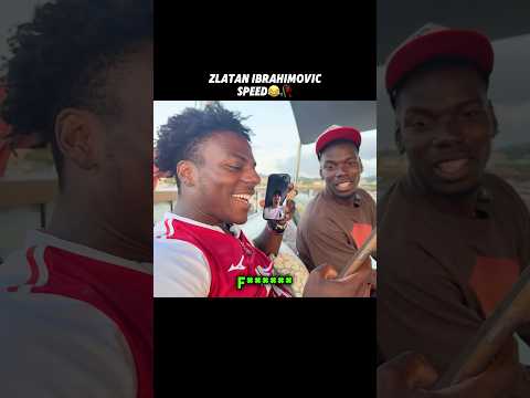 Ibrahimovic is angry on Speed😬😂#ishowspeed #zlatanibrahimovic #football #shorts