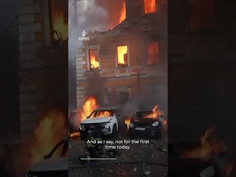Russia strike sets National Academy of Sciences of Ukraine ablaze