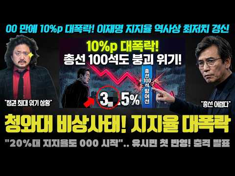 "지지층도 버렸다".. 유시민 분석 첫 반영 여조 충격! 000만에 이재명 대통령 지지율이 10% 폭락한 이유