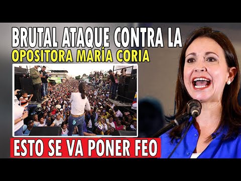 Brutal ARREMETIDA contra la OPOSITORA Maria Corina Machado ¡Quieren ocultar esto!