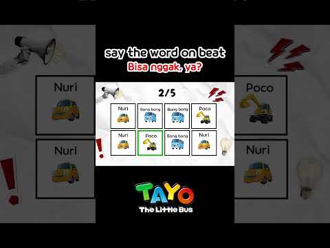 say the word on beat!🔥 #tayo #saythewordonbeat #shorts