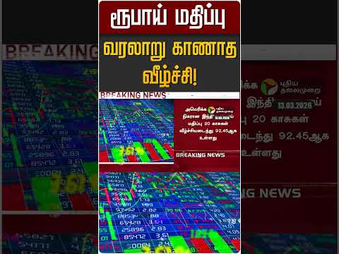 ரூபாய் மதிப்பு வரலாறு காணாத வீழ்ச்சி! | Indian Rupee Vs US Dollar