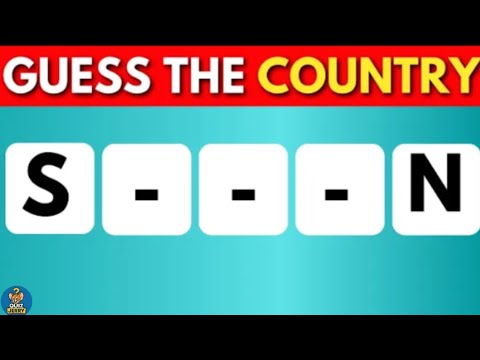 Guess The County By First and Last Letter | Quiz Jerry 