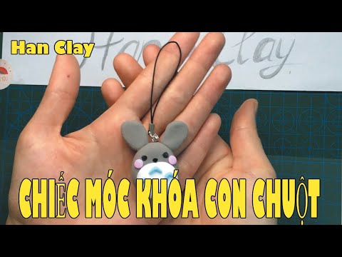Han Clay :HƯỚNG DẪN NẶN ĐẤT NẶN THÀNH CHIẾC MÓC KHÓA CON CHUỘT VÔ CÙNG SÁNG TẠO - 4K Video Quality