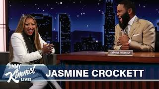 Thumbnail for the video "Congresswoman Jasmine Crockett on Going After Republicans, Importance of Midterms & Leaving Office" from Jimmy Kimmel Live