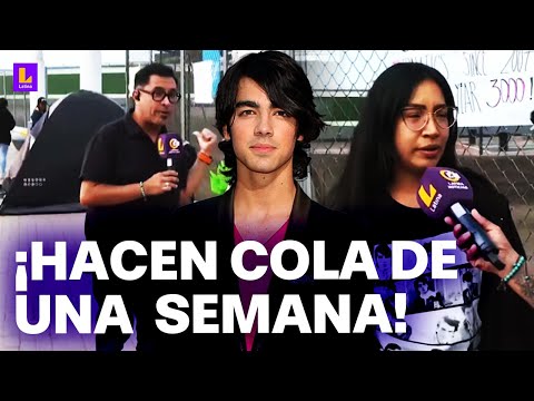 Las fanáticas no son vagas: Hacen cola de una semana por concierto de Jonas Brothers en Lima