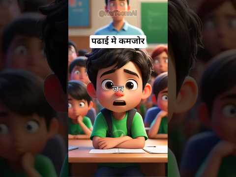 पढाई मे कमजोर #shorts #ai #new #story #trending #viral #shortvideo #cartoon #shortsfeed #short