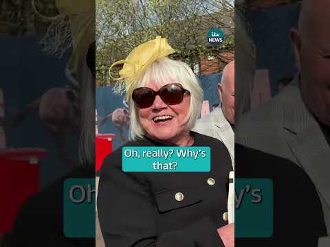 Glamorous revellers descended on the racecourse in Merseyside #itvnews #aintree #ladiesday
