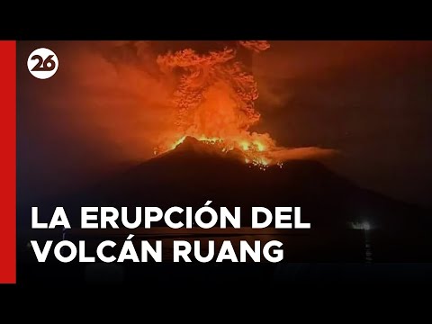INDONESIA | La erupción del volcán Ruang obligó al cierre del aeropuerto internacional