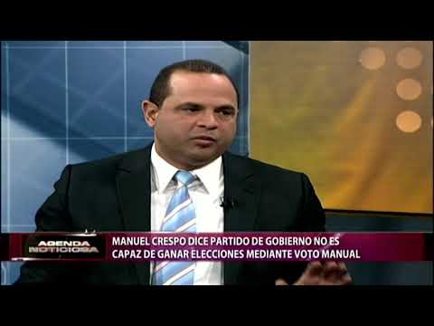 Manuel Crespo dice partido de gobierno no es capaz de ganar elecciones mediante voto manual