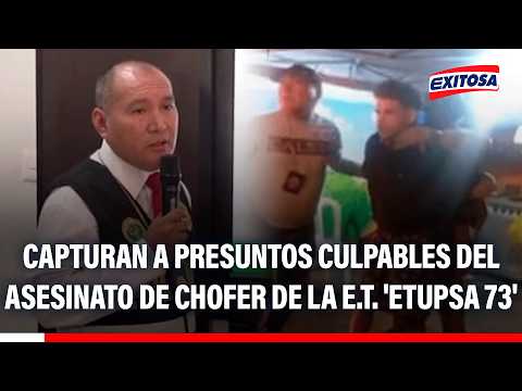 🔴🔵 Capturan a presuntos culpables del asesinato de chofer de la empresa 'ETUPSA 73'