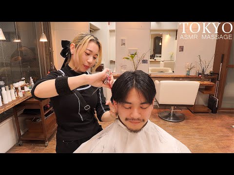 ASMR💈理容師さんの作業音 | ヘアカット・マッサージ・シャンプー・ヘアスタイリング