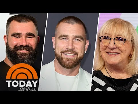 Travis and Jason Kelce react to mom's appearance on TODAY