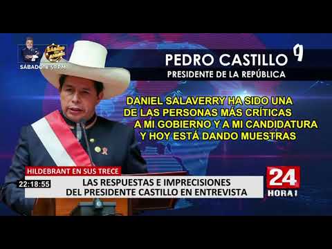 Pedro Castillo: Congreso reaccionó a su entrevista con César Hildebrandt