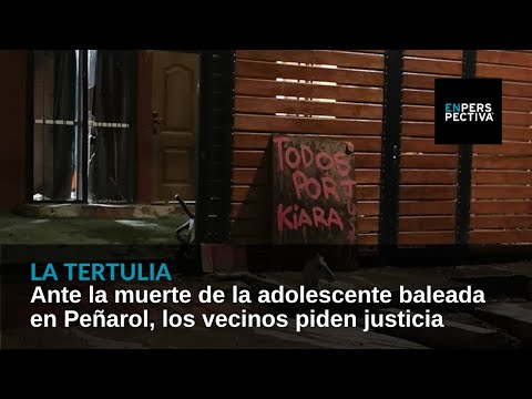 Ante la muerte de la adolescente baleada en Peñarol, los vecinos piden justicia
