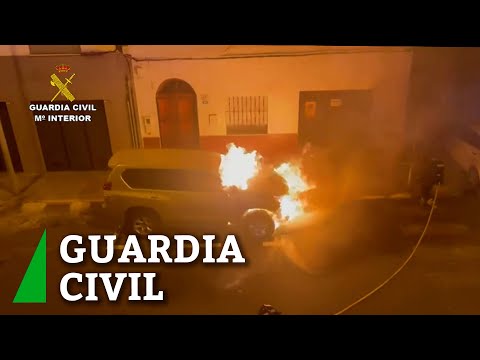 Dos detenidos por el incendio del vehículo particular de una guardia civil en Melilla