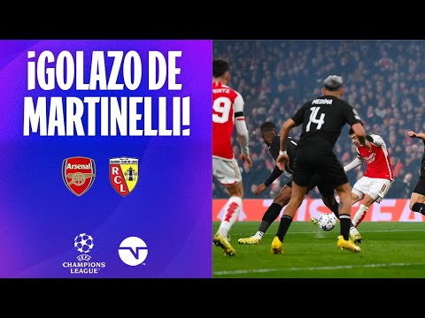 ¡QUÉ REMATE DE MARTINELLI! | ARSENAL 4-0 LENS | JORNADA 5 | UEFA CHAMPIONS LEAGUE