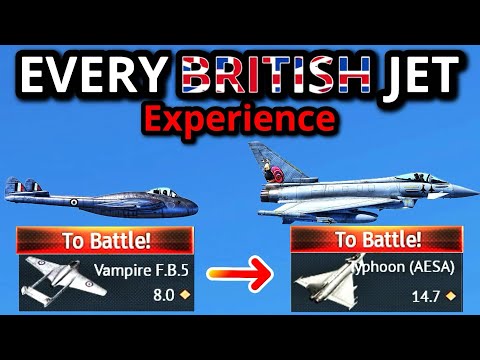 1 KILL IN EVERY BRITISH JET EXPERIENCE (lowtier to toptier 2026)