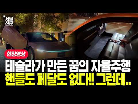 테슬라가 만든 꿈의 자율주행핸들도 페달도 없다!! 그런데...
