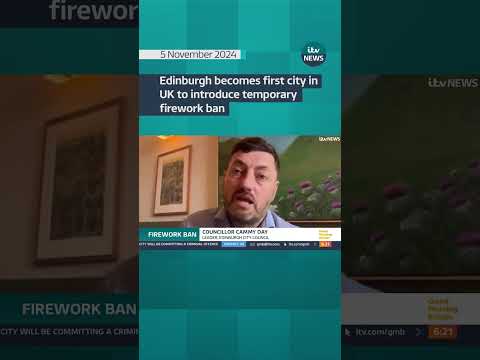 Edinburgh becomes first city in UK to introduce temporary fireworks ban #itvnews #shorts