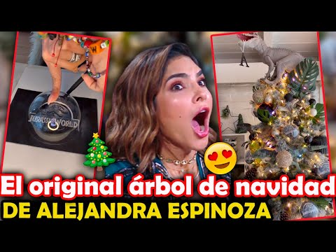 Alejandra Espinoza SORPRENDE con la original DECORACIÓN de su ÁRBOL de Navidad