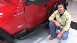 Quadratec QR3 Side Steps for 87-06 Jeep Wrangler YJ And TJ - YouTube