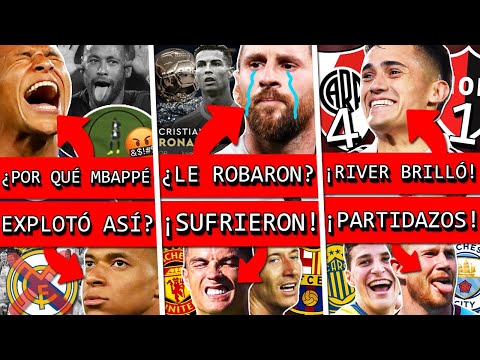 FURIA de MBAPPÉ en PSG ¡Critica a REAL MADRID!+ ¿Robaron a MESSI?+ BARÇA y CR7 sufren+ RIVER golea