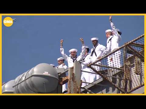 Emotional reunions as USS Abraham <strong>Lincoln</strong> returns home